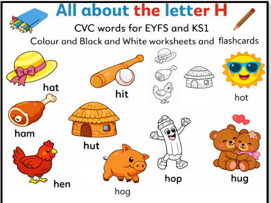 All about the letter H - CVC Words