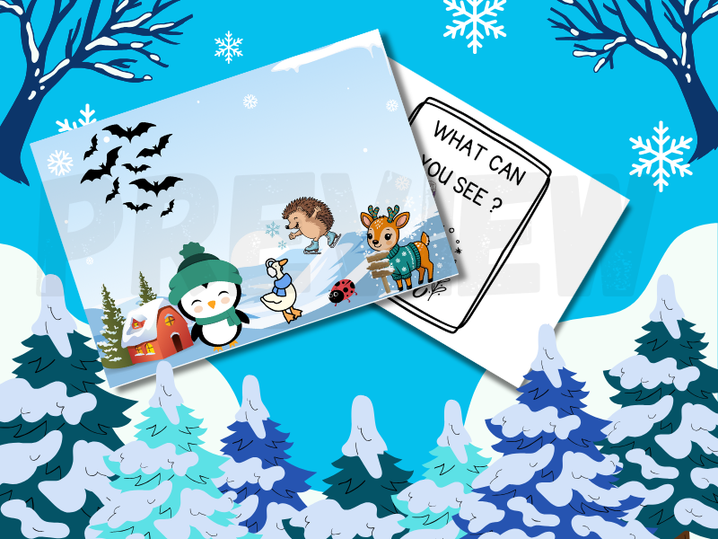 What Can You See? Winter Writing Mat | EYFS & KS1 Winter Activity