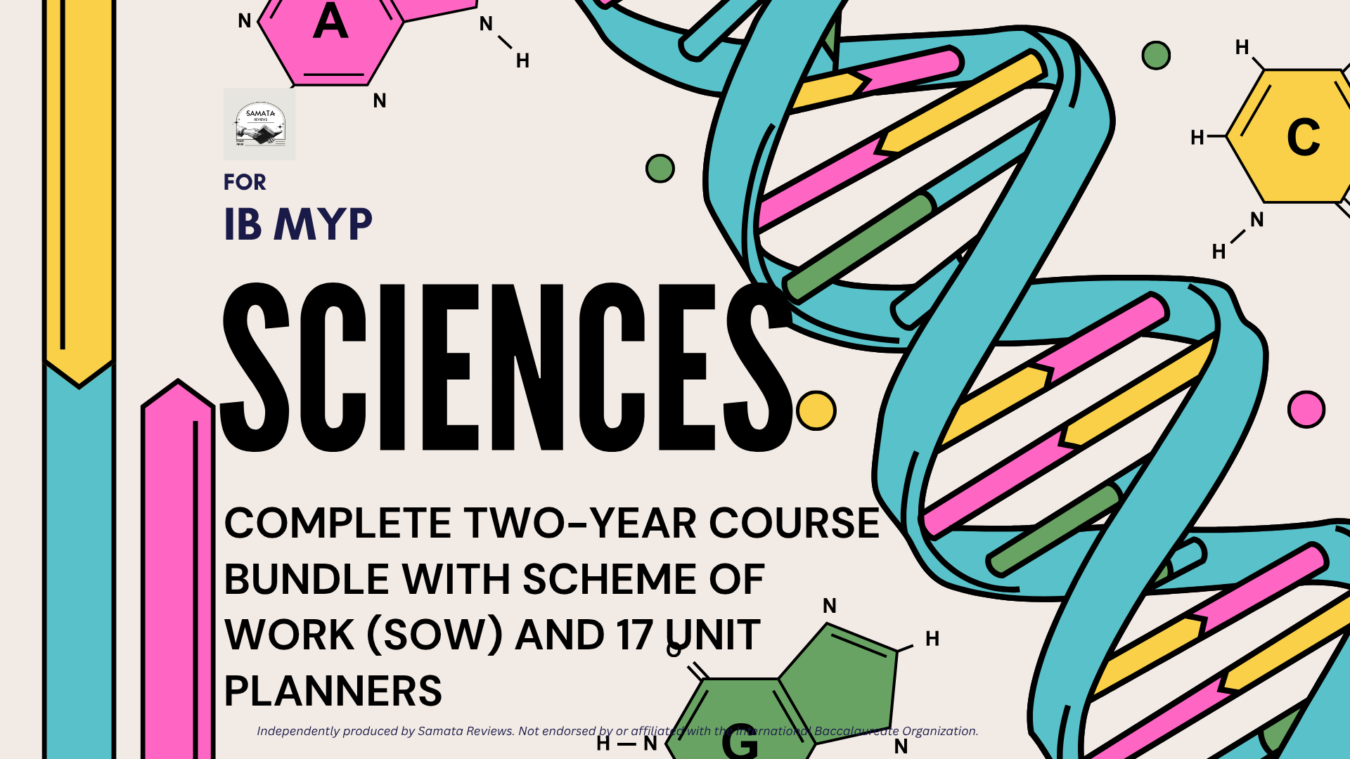 IB MYP Sciences — Complete Two-Year Course Bundle | 2-Year Scheme of Work, Syllabus, Assessment Calendar, 17 Unit Planners