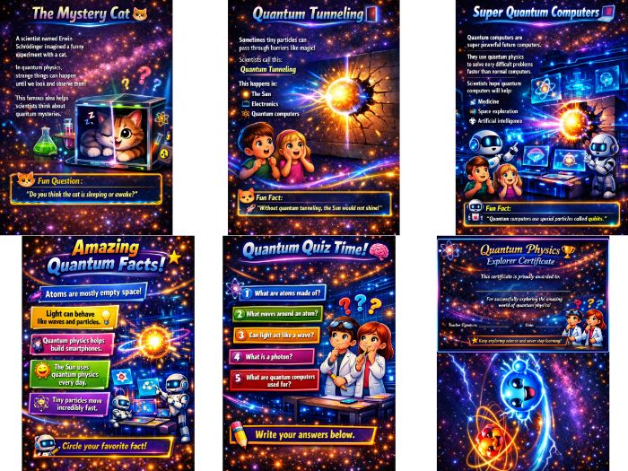 Quantum Physics for Kids | Fun STEM Science Workbook & Activities for Ages 11–14 | 12 Pages