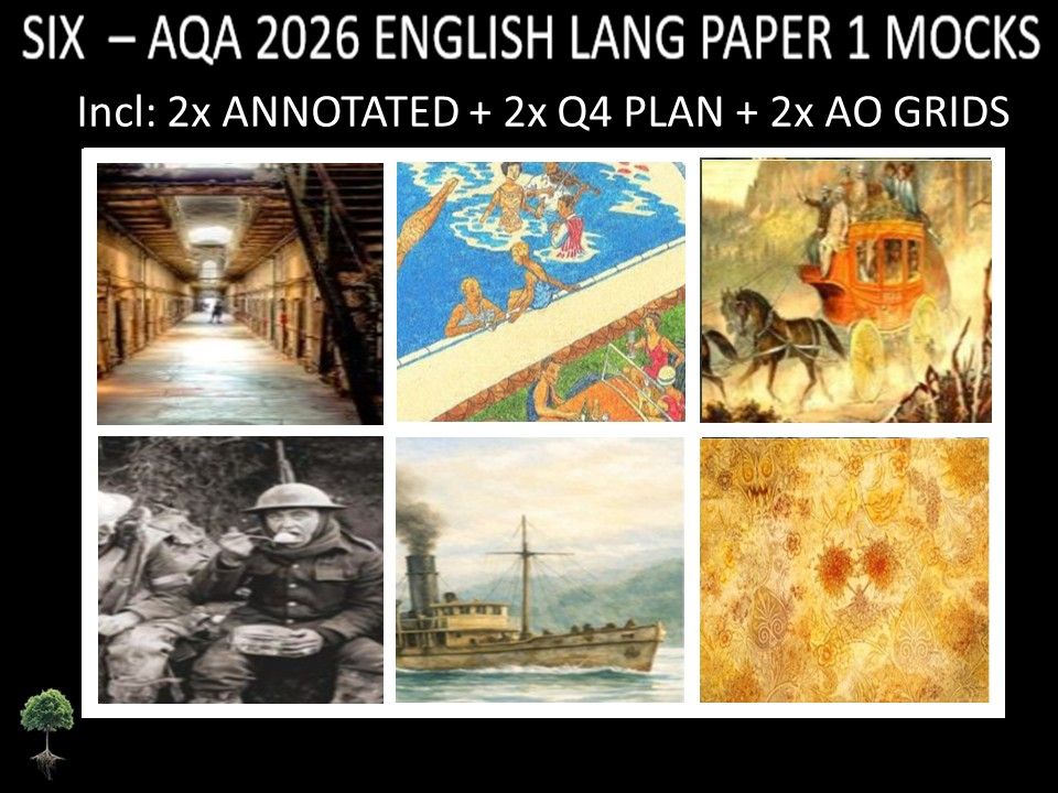 SIX - AQA PAPER 1 | 2026 FULL MOCKS | ANNOTATED | Q4 PLAN | AO GRIDS