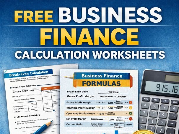 A-Level Business Finance Calculations Pack (Free Worksheets + Answers)