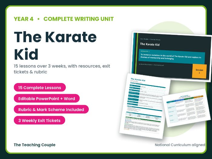 The Karate Kid | Year 4 English Unit