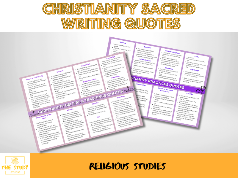Christianity Sacred Writing Quotes