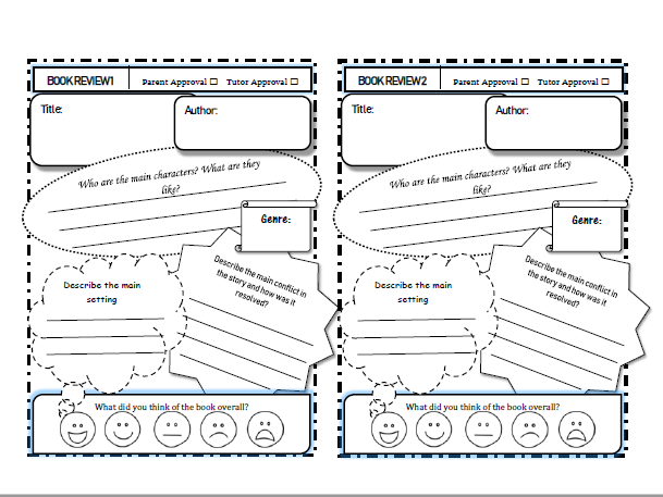 KS2 Outstanding Book Reviews / Reading Challenge!