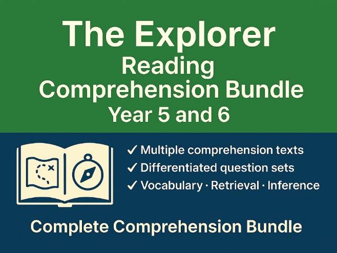 The Explorer | Y5/Y6 Guided Reading Bundle | 3 PowerPoints + Question Shee