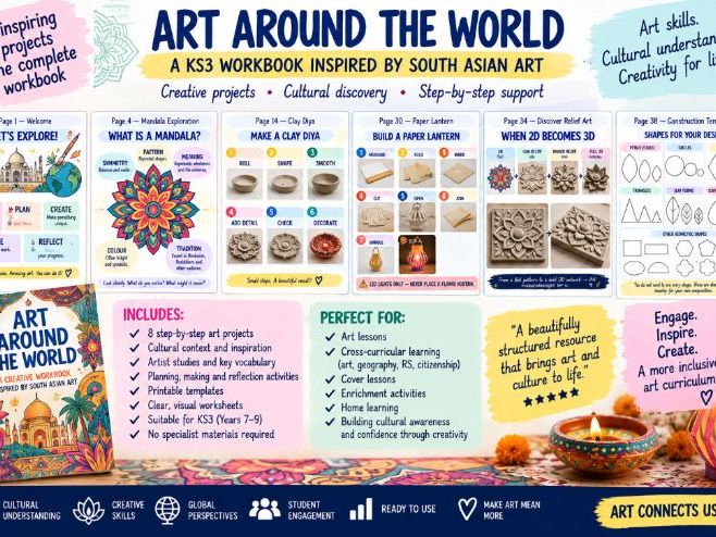 Diwali Art & Creative Activities Pack | 8 Art Projects, Templates & 3D Crafts