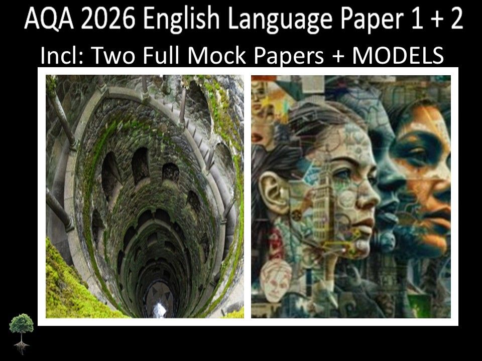 Two AQA GCSE English Language Paper 1 + 2 Mocks | Models