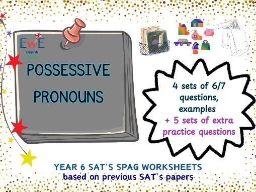 Possessive Pronouns- Year 6 SPAG SAT's GRAMMAR Worksheet