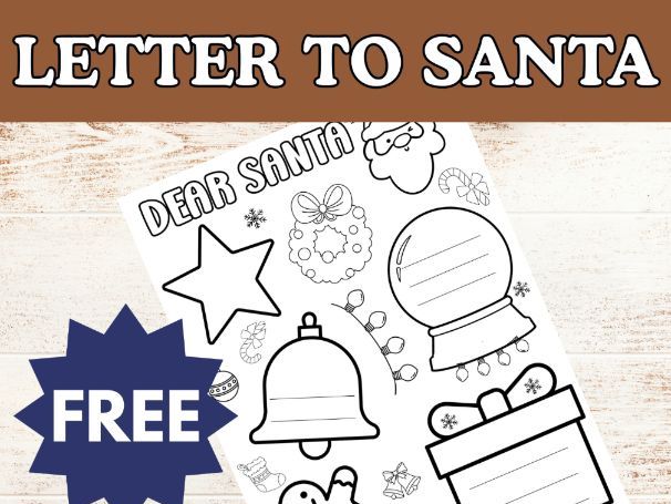 Letter to Santa | Christmas Writing Activity | Dear Santa Worksheet