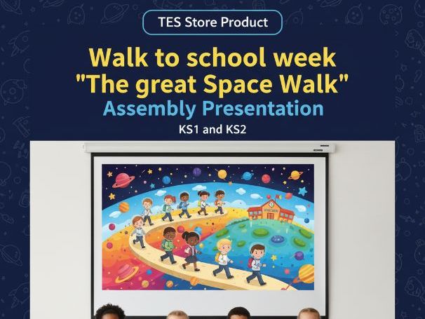 Walk to school week 'The great Space Walk' Assembly presentation