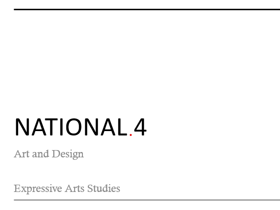 National 4 Expressive Arts Studies Presentation