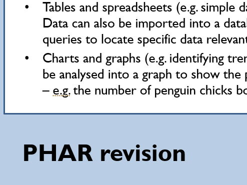 Unit 2 Global Information pre-release lessons PHAR Jan 2026 Cambridge Technicals IT