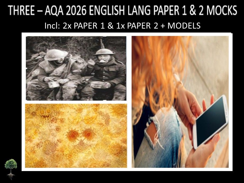 THREE - AQA PAPER 1 & 2 | 2026 FULL MOCKS | MODELS