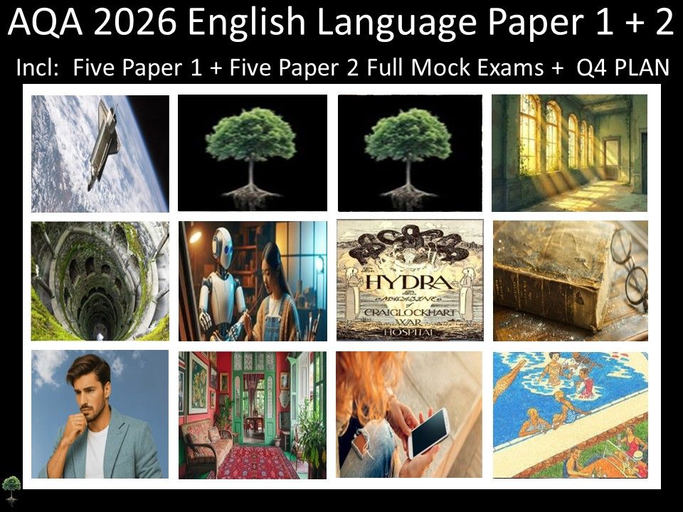 Ten AQA 2026 English Language Paper 1 + 2 Mocks | Q4 Plan