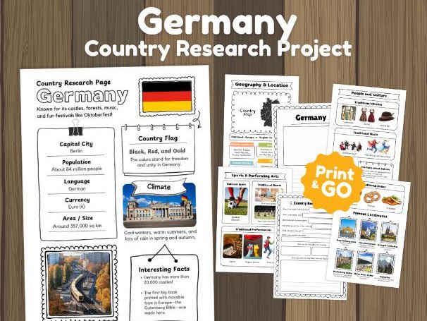 Germany Geography Research Project | 14 Pages