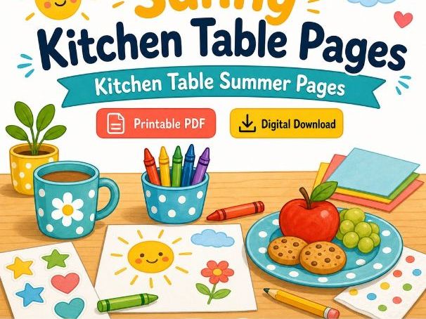 Sunny Kitchen Table Pages
