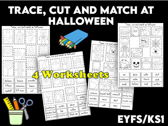 Spooky Halloween Skills: Trace and Match