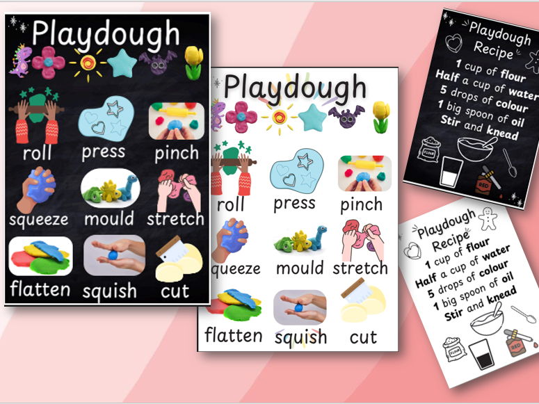 Playdough Poster Monochrome Style