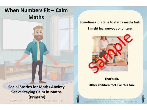 When Numbers Fit – Calm Maths Social Stories (Primary, Set 2: Staying Calm in Maths)