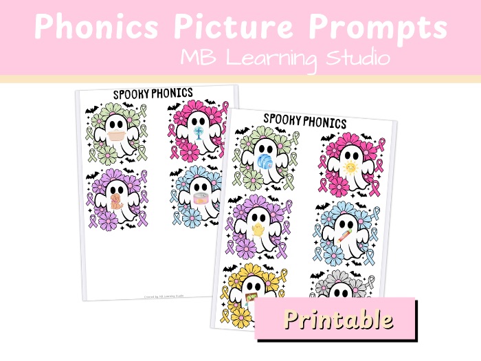Halloween Ghost Phase 2 & Phase 3 Picture Prompts – Writing Inspiration Activity