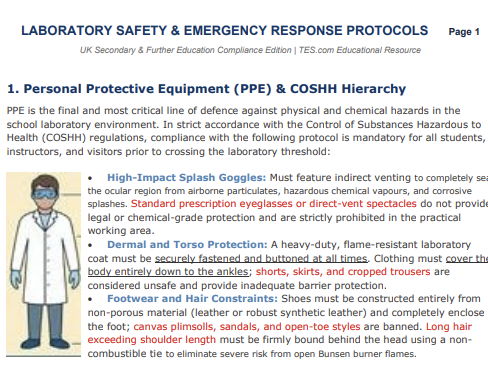 Lab Safety Emergency Response Protocols