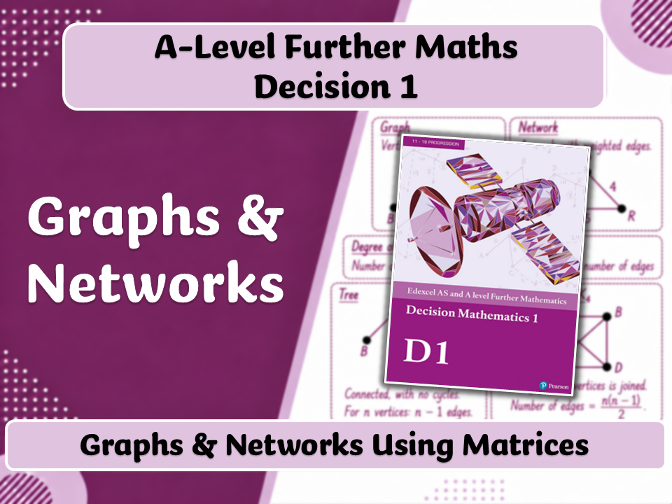 A-Level Further Maths | Decision 1 | Representing Graphs & Networks Using Matrices
