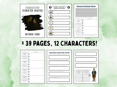A-Level English Literature - Frankenstein Character Revision Booklet