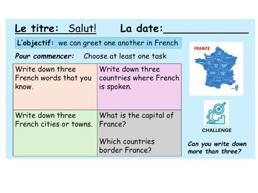 Introductions Year 7 French 2 lessons