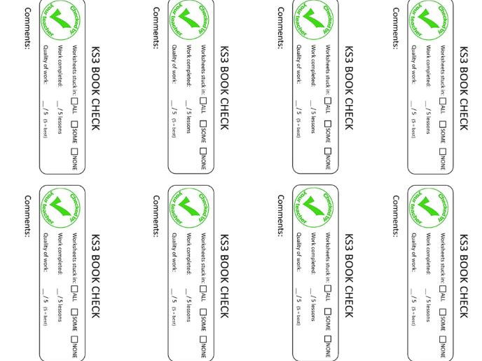 Book check sheet for students books - tight on time?