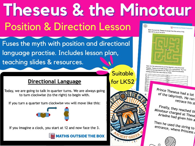 Position & Direction - Ancient Greece - Theseus & the Minotaur (LKS2)