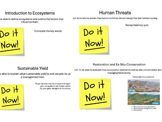 Ecosystems - Full SofW