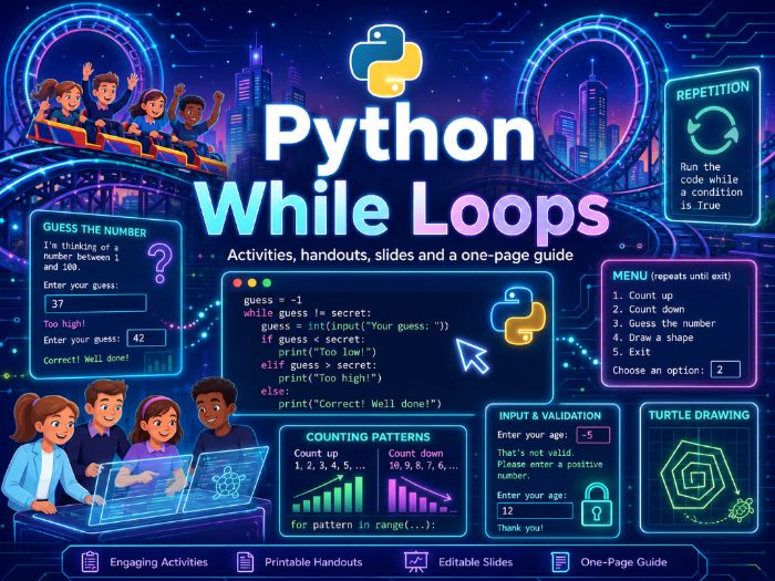 Python While Loops Resource Pack