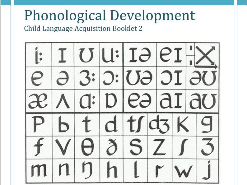 OCR A Level English Language Year 2 - CLA Booklet 2: Phonological Development
