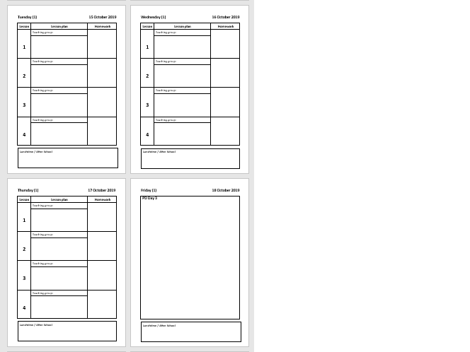 Academic Diary And Lesson Planner | Teaching Resources