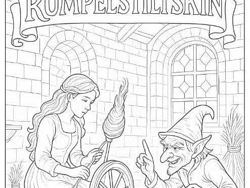 Rumpelstiltskin Colouring Sheet