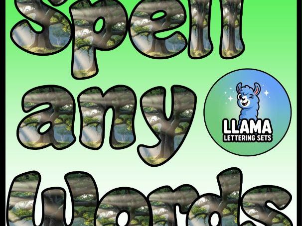 Oak Tree Nature Leaves Classroom Display Lettering Set | Upper & Lowercase Letters, 0-9 and Signs