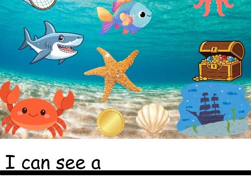 What can you see? Under The Sea Sentence Writing