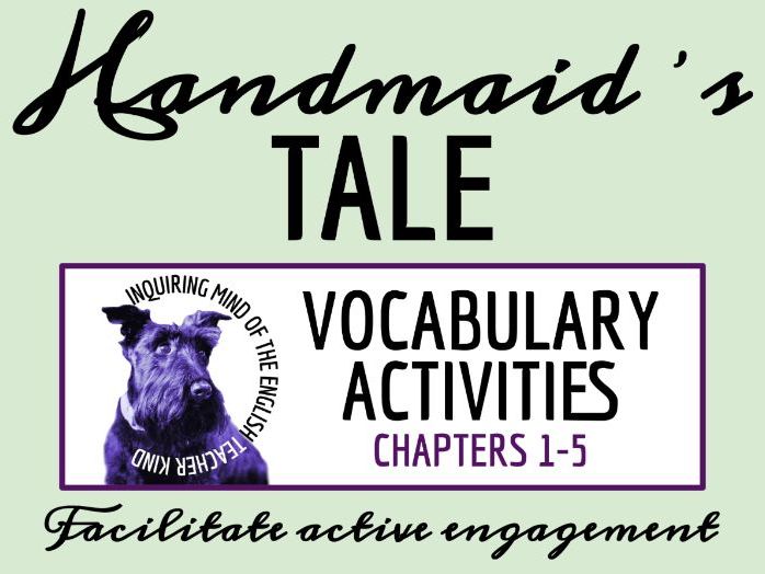 The Handmaid's Tale Chapters 1, 2, 3, 4 & 5 Vocabulary Games | Crossword Puzzle | Word Search