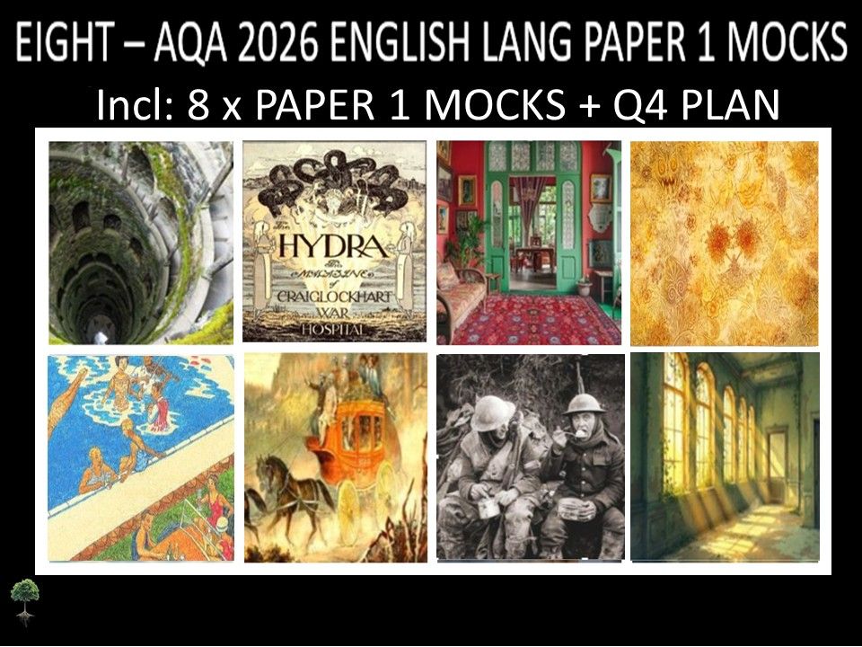 EIGHT - AQA PAPER 1 | 2026 FULL MOCKS | Q4 PLAN