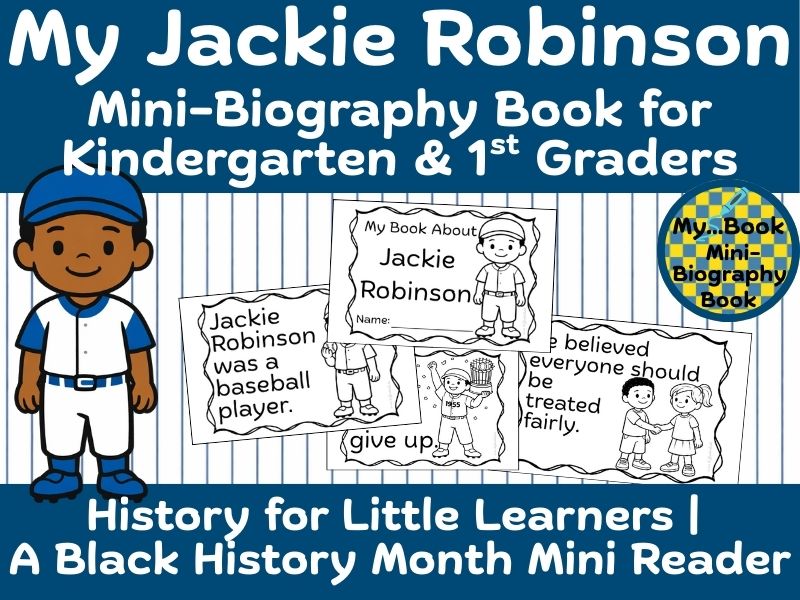 My Book About Jackie Robinson | Kindergarten–1st Grade Mini Book