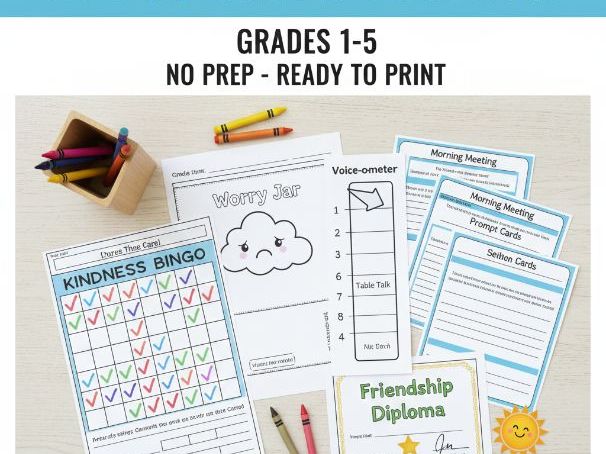 SOCIAL SKILLS TOOLBOX Grade 1-5, no prep
