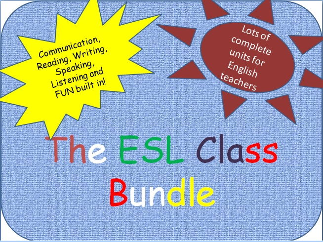 ESL complete class bundle - 11 complete unit worksheets for EAL teachers