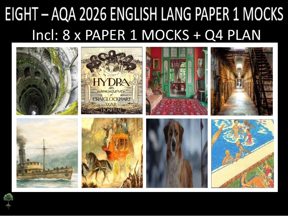 EIGHT - AQA PAPER 1 | 2026 FULL MOCKS | Q4 PLAN