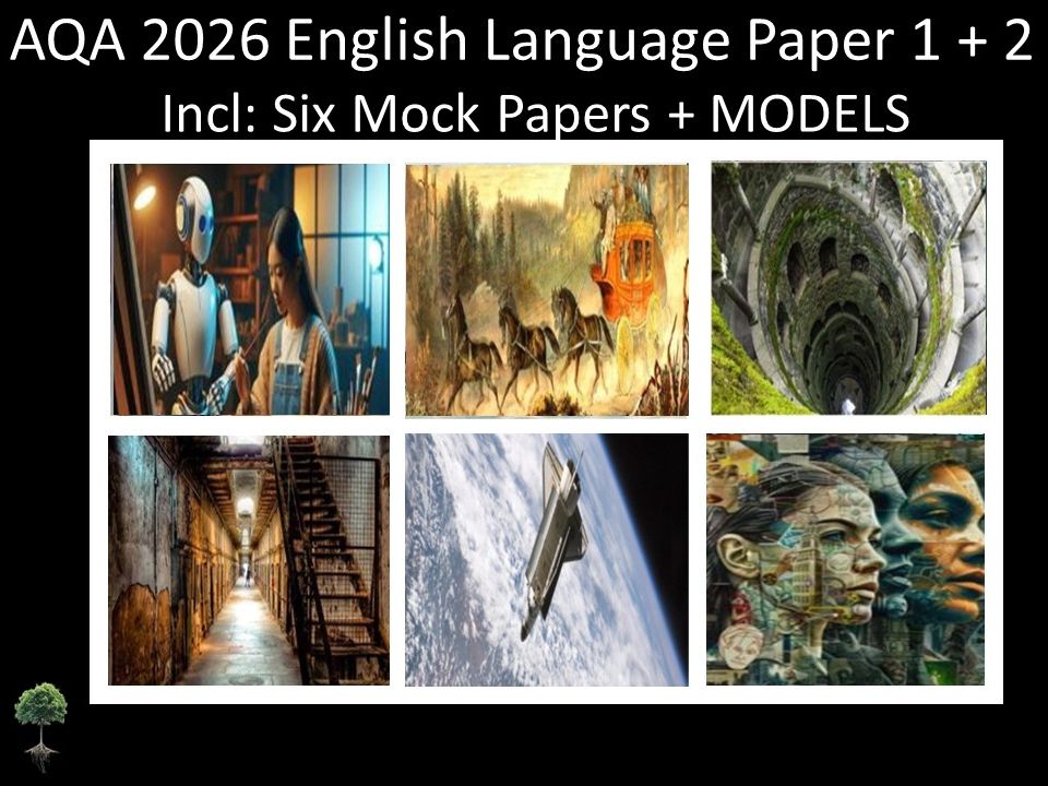 Six AQA 2026 GCSE English Language Paper 1 + 2 Mocks | Models