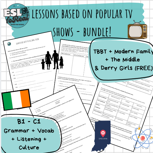 Destroy Your Textbook - TV Edition: Four Authentic-TV ESL Lessons (B1–C1)