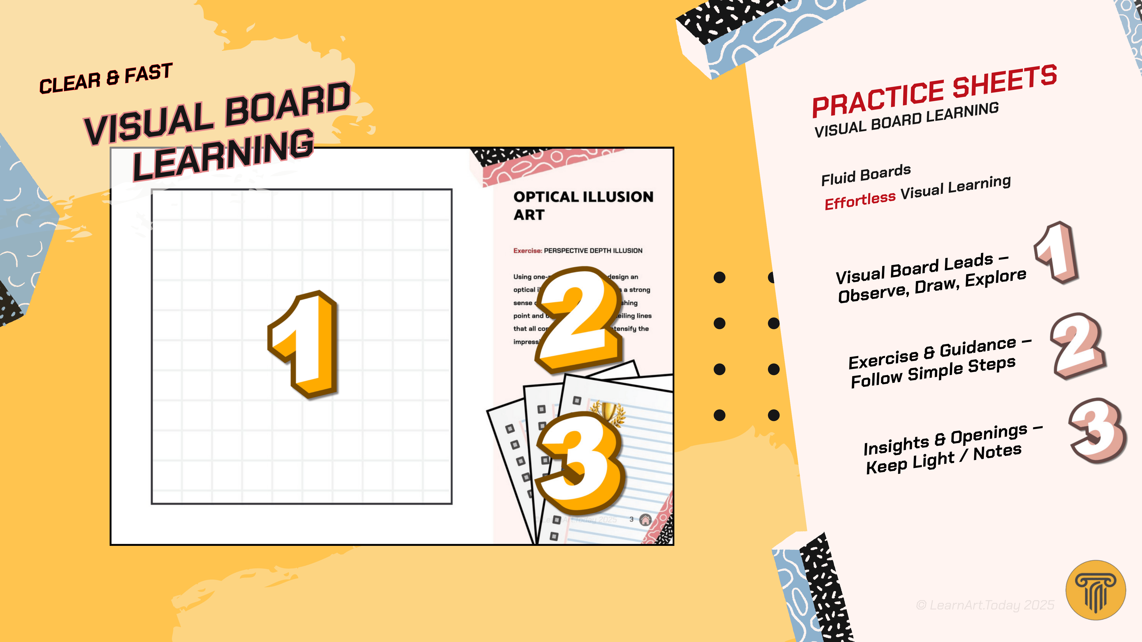 Optical Illusion Worksheets | Middle & High School | Patterns 3 ...