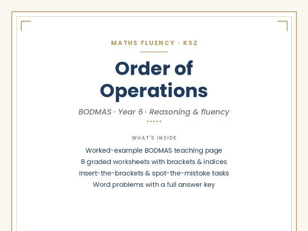 Order of Operations