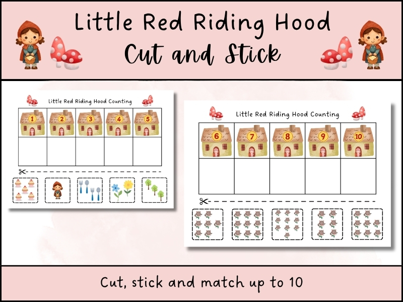 Little Red Riding Hood Counting to 10 Maths