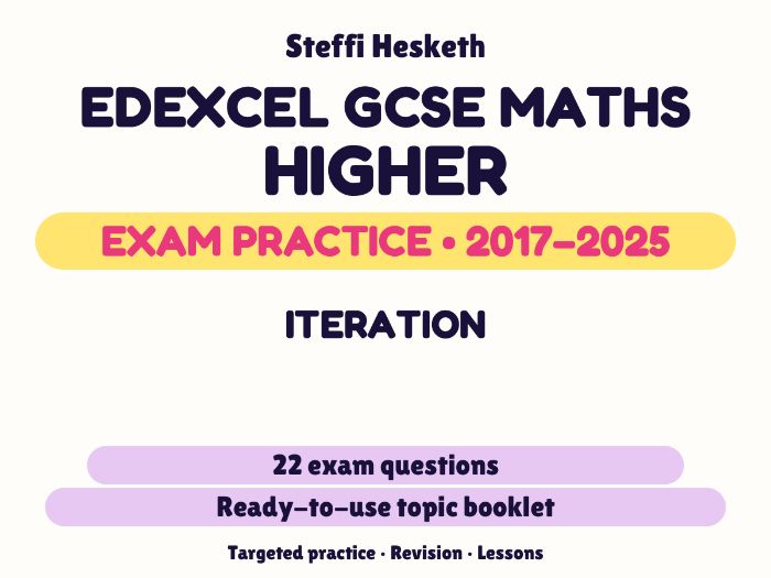 Edexcel GCSE Maths Higher: Iteration Exam Questions | 2017-2025
